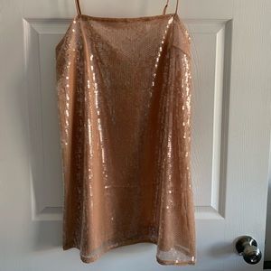 Sequin-embellished Slip Dress